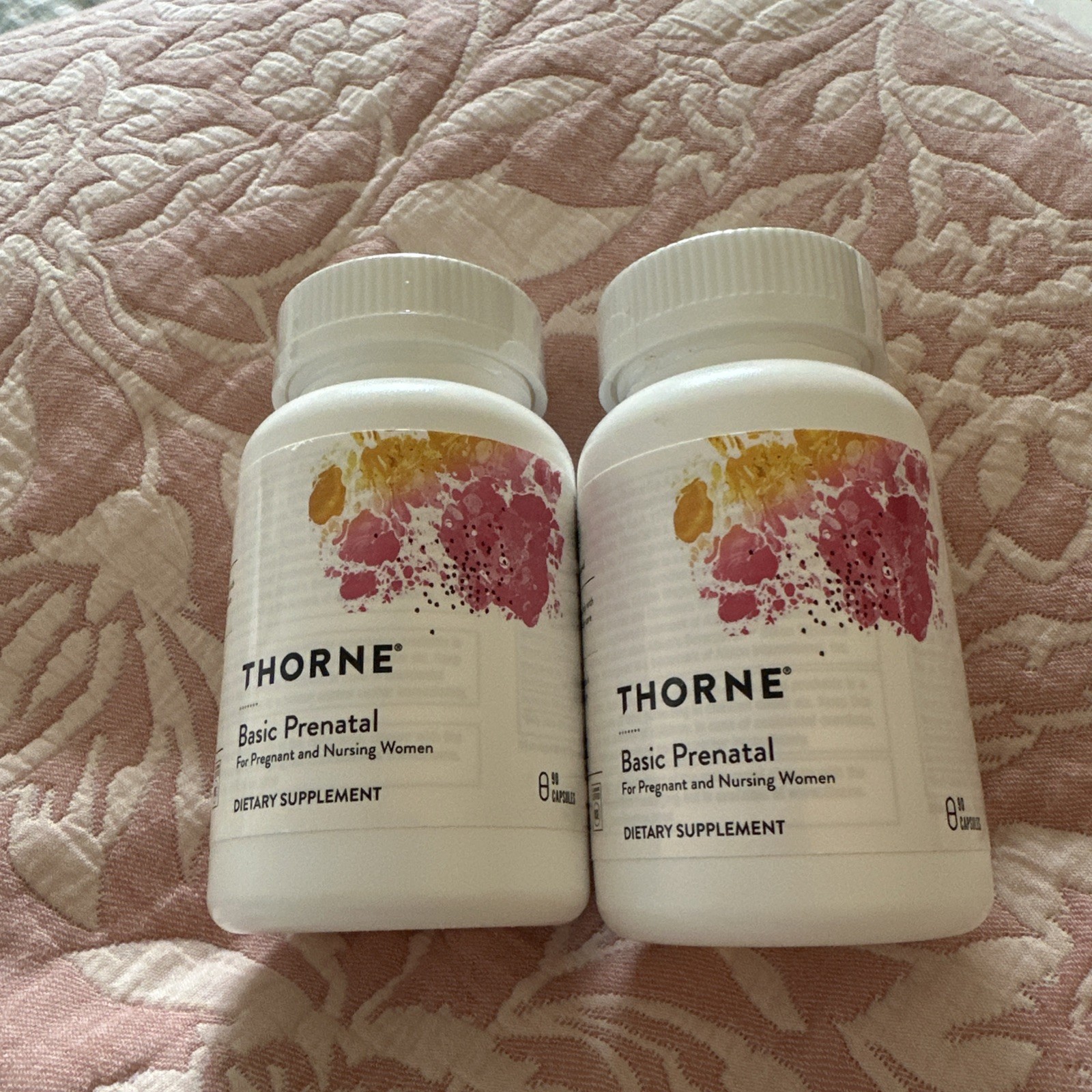 2 Thorne Research Basic Prenatal Supplement Pregnancy Nursing 180 Caps Sealed