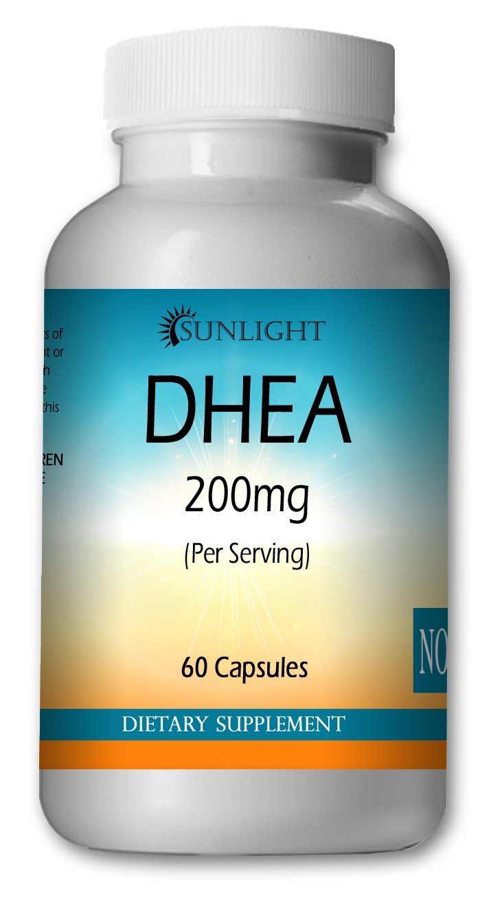 DHEA-200mg Capsules serving- gluten free