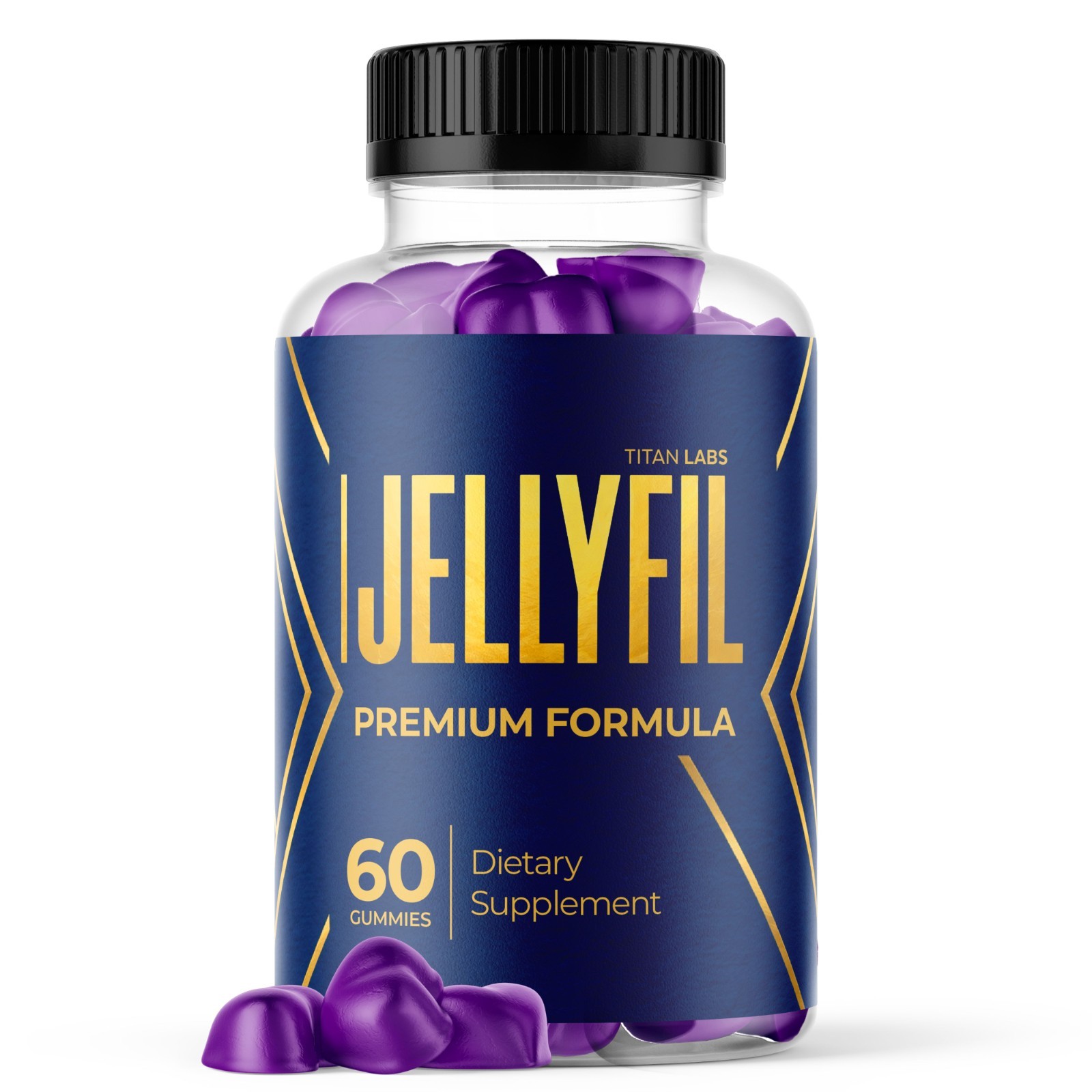(1 Pack) Jellyfil Gummys Advanced Male Support Supplement Jelly fil 60 Gummies
