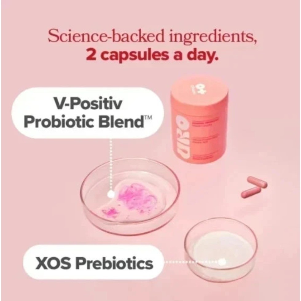 URO O Positiv Vaginal Probiotics 180ct pH Balance Prebiotics Women’s Health