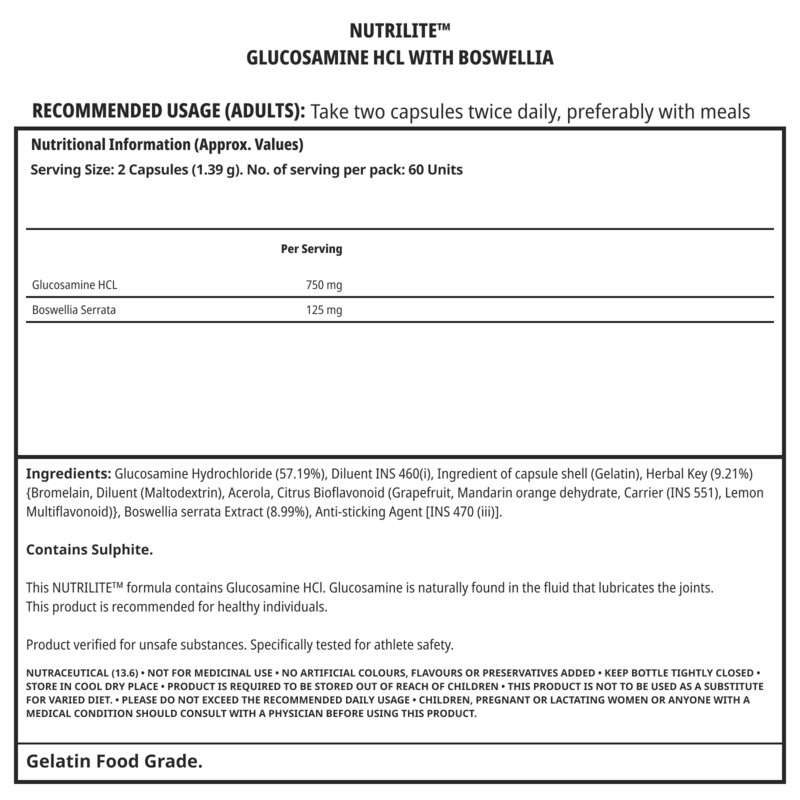 NUTRILITE® Glucosamine HCL with Boswellia Joint Support Formula Tablets| 60 Tabs