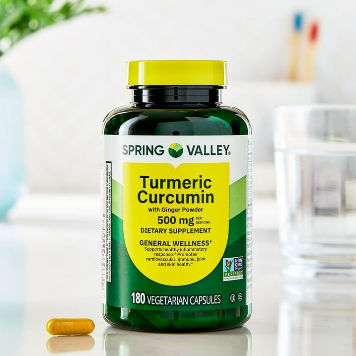 Spring Valley Turmeric Curcumin with Ginger 500 mg 180 Count