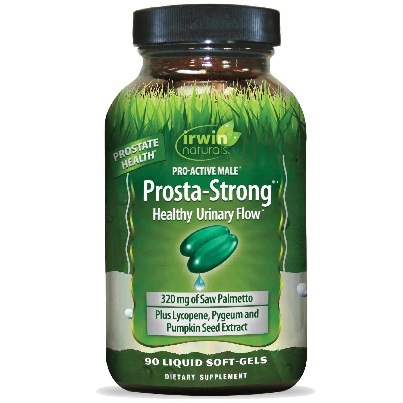 Prostate Health Support Softgels – 90 Count with Saw Palmetto, Lycopene & Pumpki