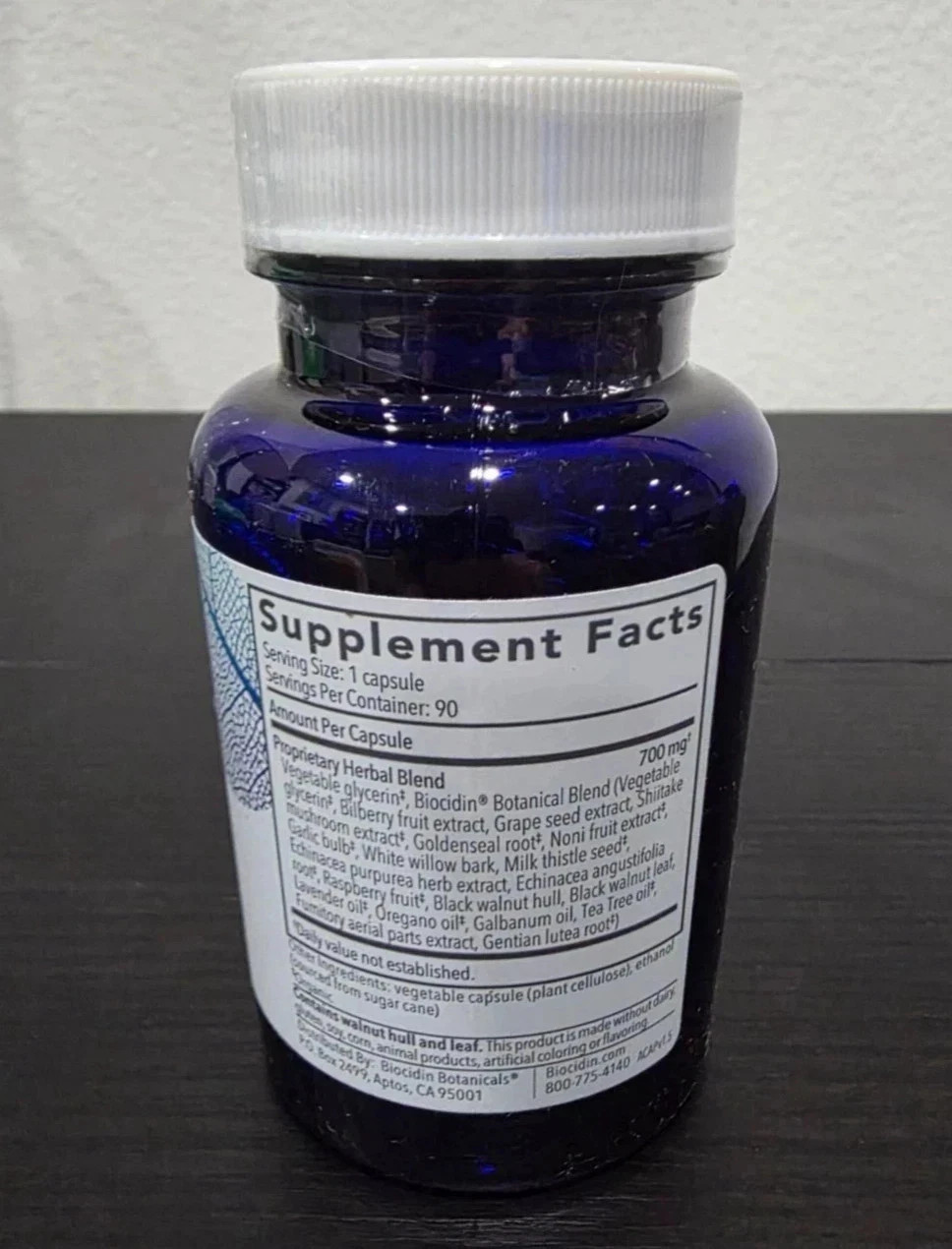Biocidin Botanicals Broad-Spectrum Liquid Capsules 90 capsules – Exp 02/28