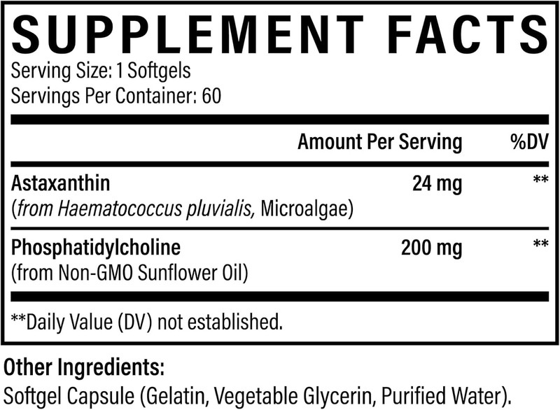 Powerful Liposomal Astaxanthin 24mg – Superior Antioxidant to Vitamin C, Non-GMO