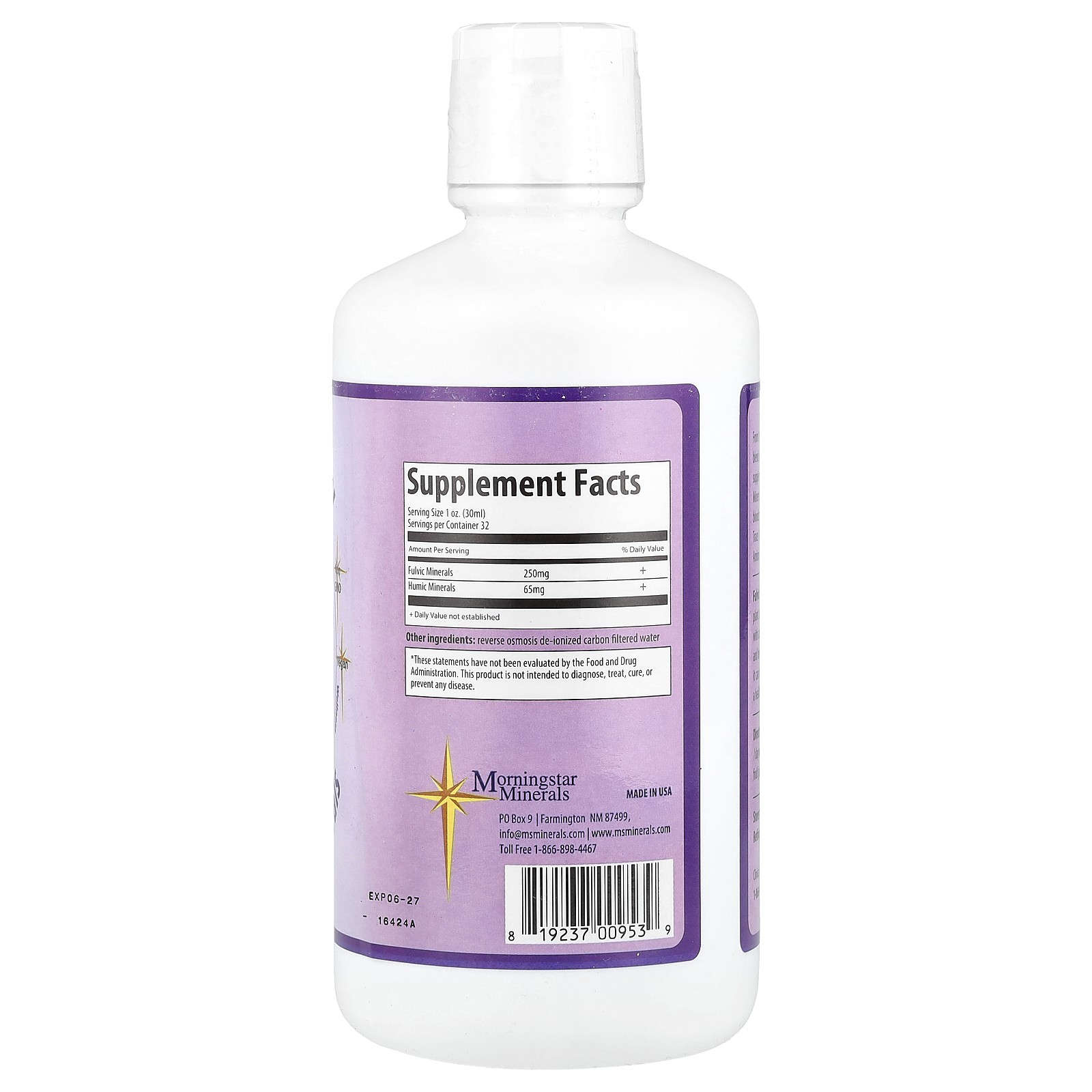 Inner Vitality, Fulvic/Humic Minerals, 32 oz (946 ml)