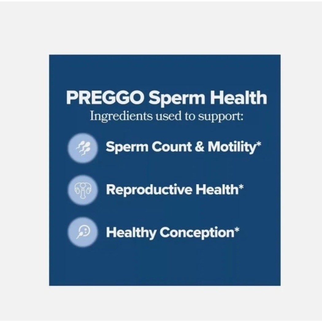 3PCS Preggo Sperm Health Capsules for Men OBGYN Formulated 60 Capsules