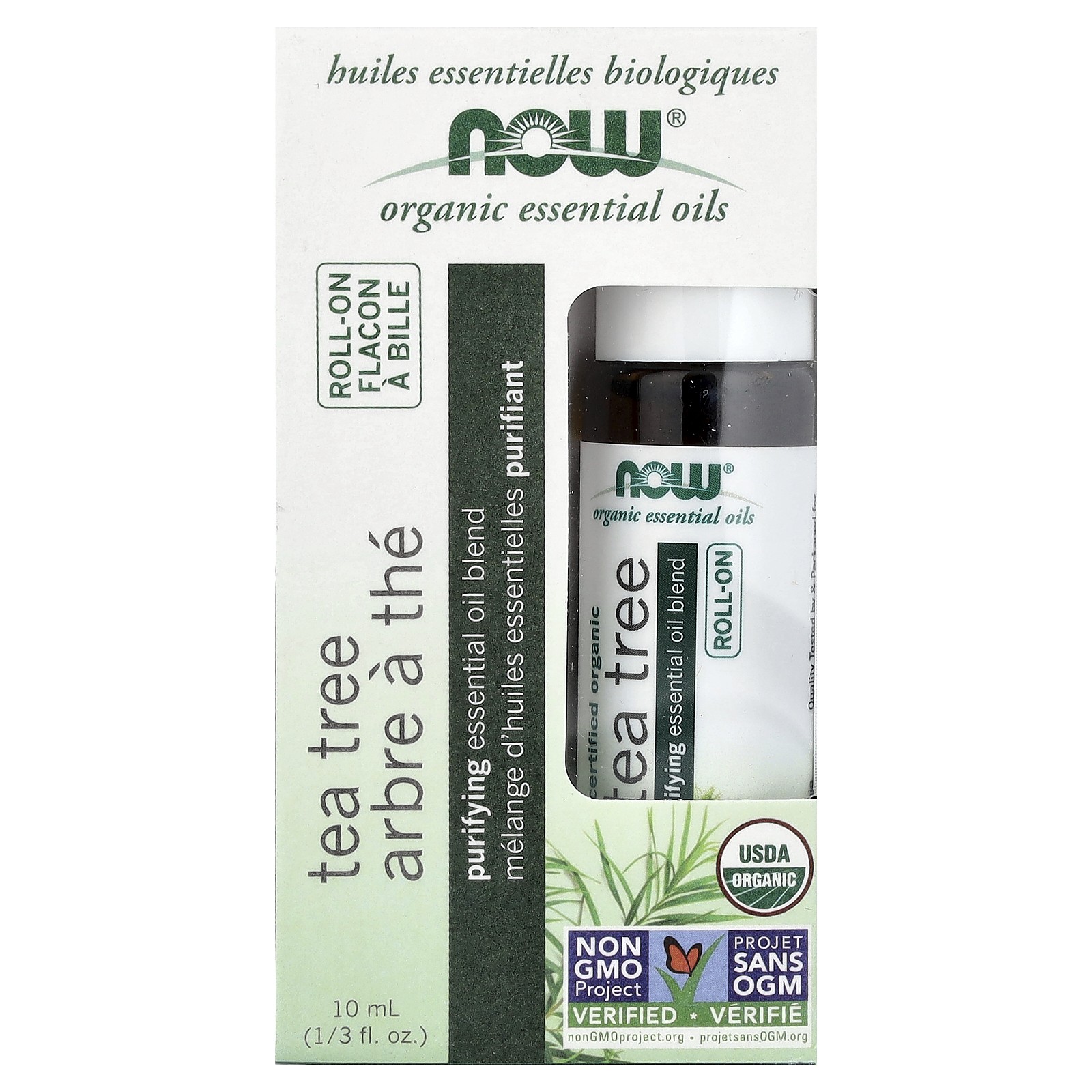 Certified Organic Tea Tree Roll-On, 1/3 fl oz (10 ml)