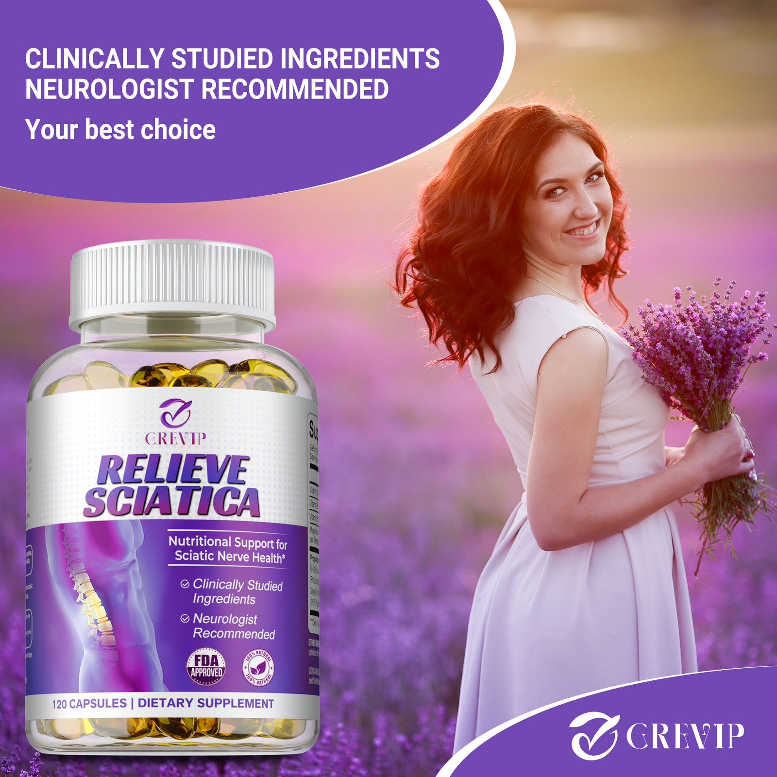 Relieve Sciatica Capsules – Hip Joint Sciatica Pain Relief & Inflammatory