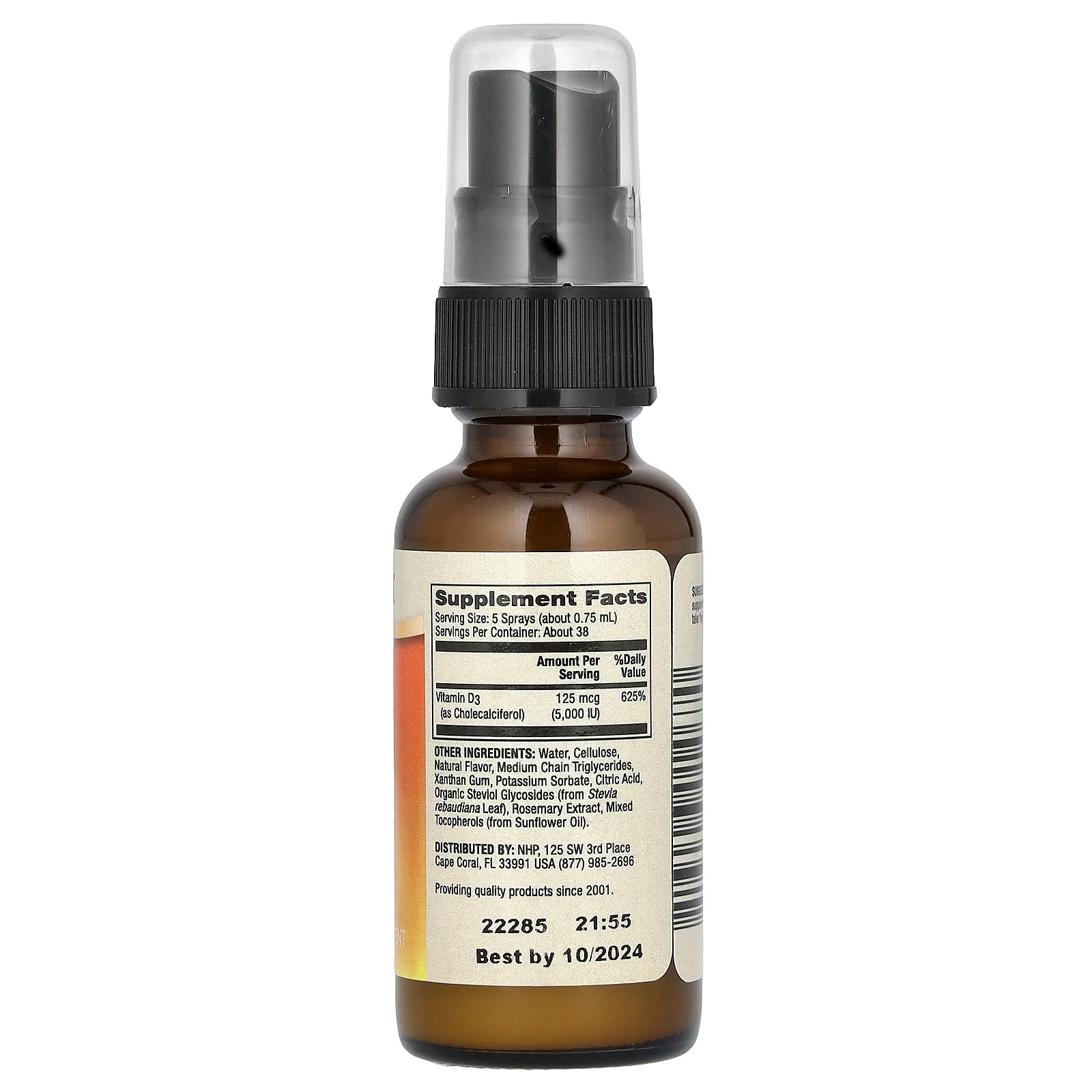 2 X Dr. Mercola, Vitamin D3 Sunshine Mist, Natural Orange, 0.98 fl oz (29 ml)