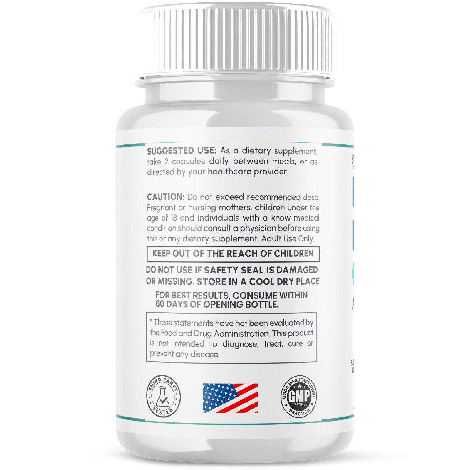 (1 Pack) Nerve Recovery Max Nootropic Formula All Natural Supplement 60 Capsules