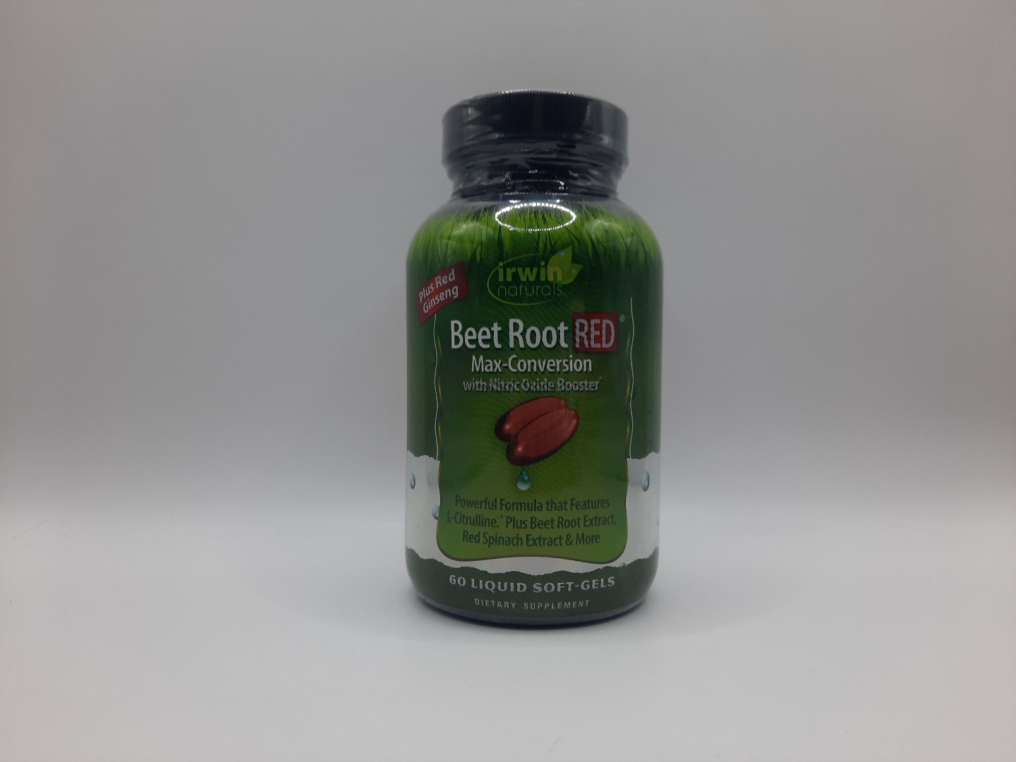 Irwin Naturals Beet Root RED Nitric Oxide Booster 60 Softgels exp: 07/2026