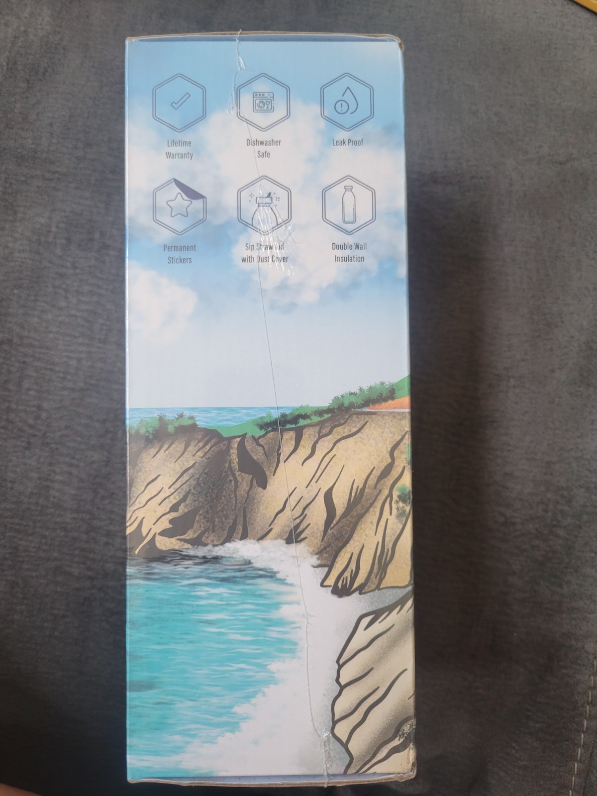 50 states United States of America Water Bottle with Stickers new sealed