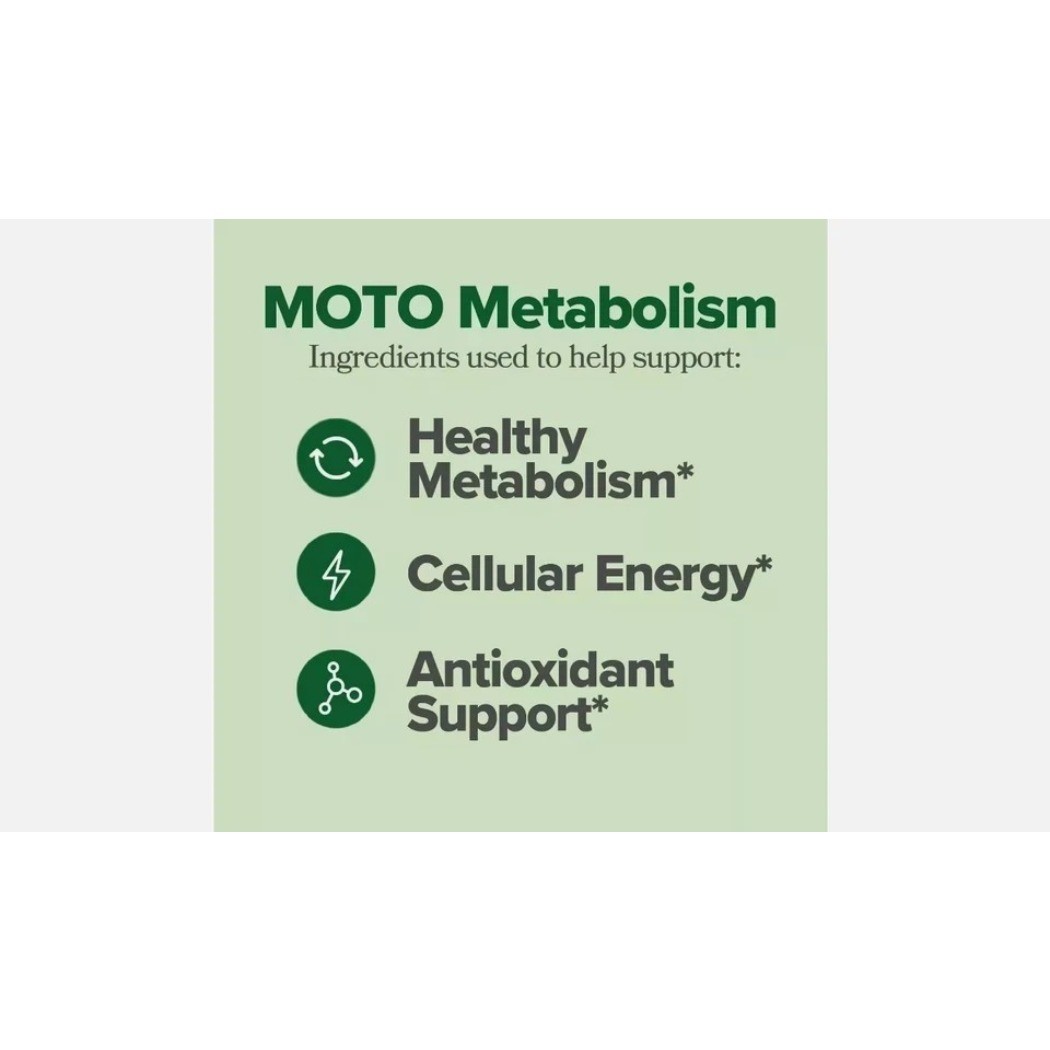 O Positiv MOTO Women’s Metabolism Support Energy Support 60 Caps NEW