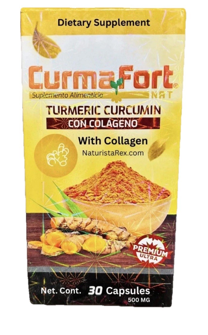 CURCUMIN CAPSULES Curma Fort Turmeric with COLLAGEN NO MORE PAIN PILLS