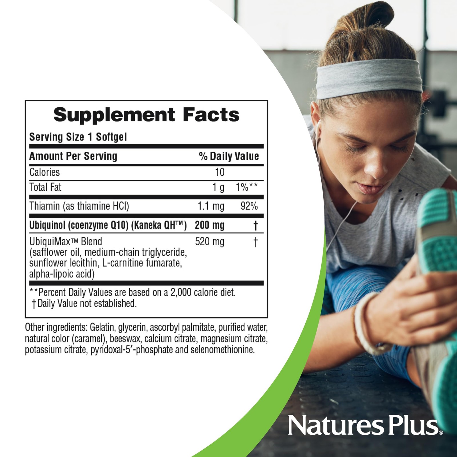 NaturesPlus Beyond CoQ10 200 mg – 60 Softgels – Provides High-Strength Ubiquinol