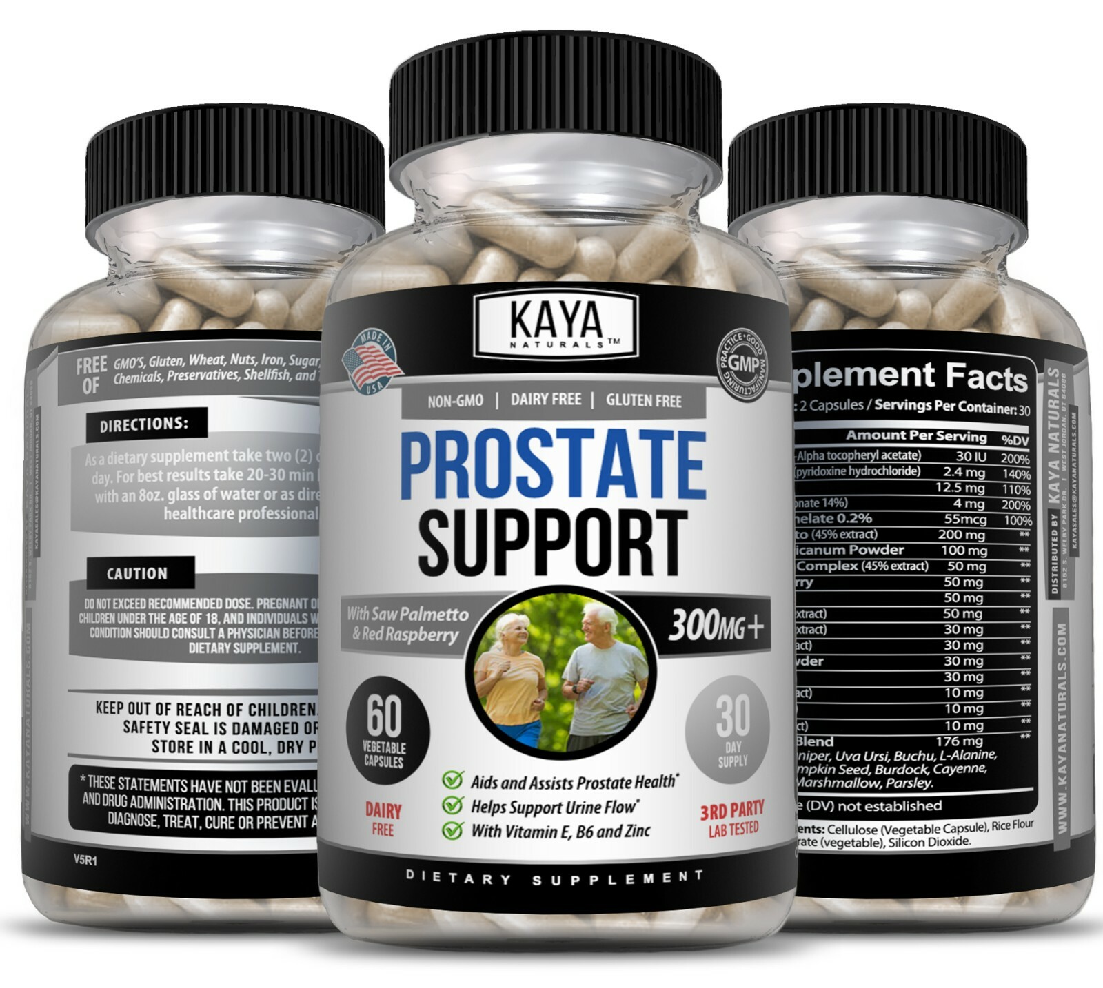 Prostate Support – Saw Palmetto – Reduce Frequent Urination, Stamina supplement