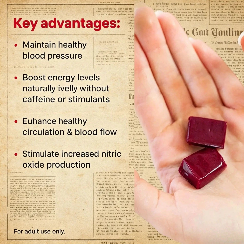 2 PACKS HumanN – SUPER BEETS Heart Chews, Nitric Oxide Booster for Heart Health