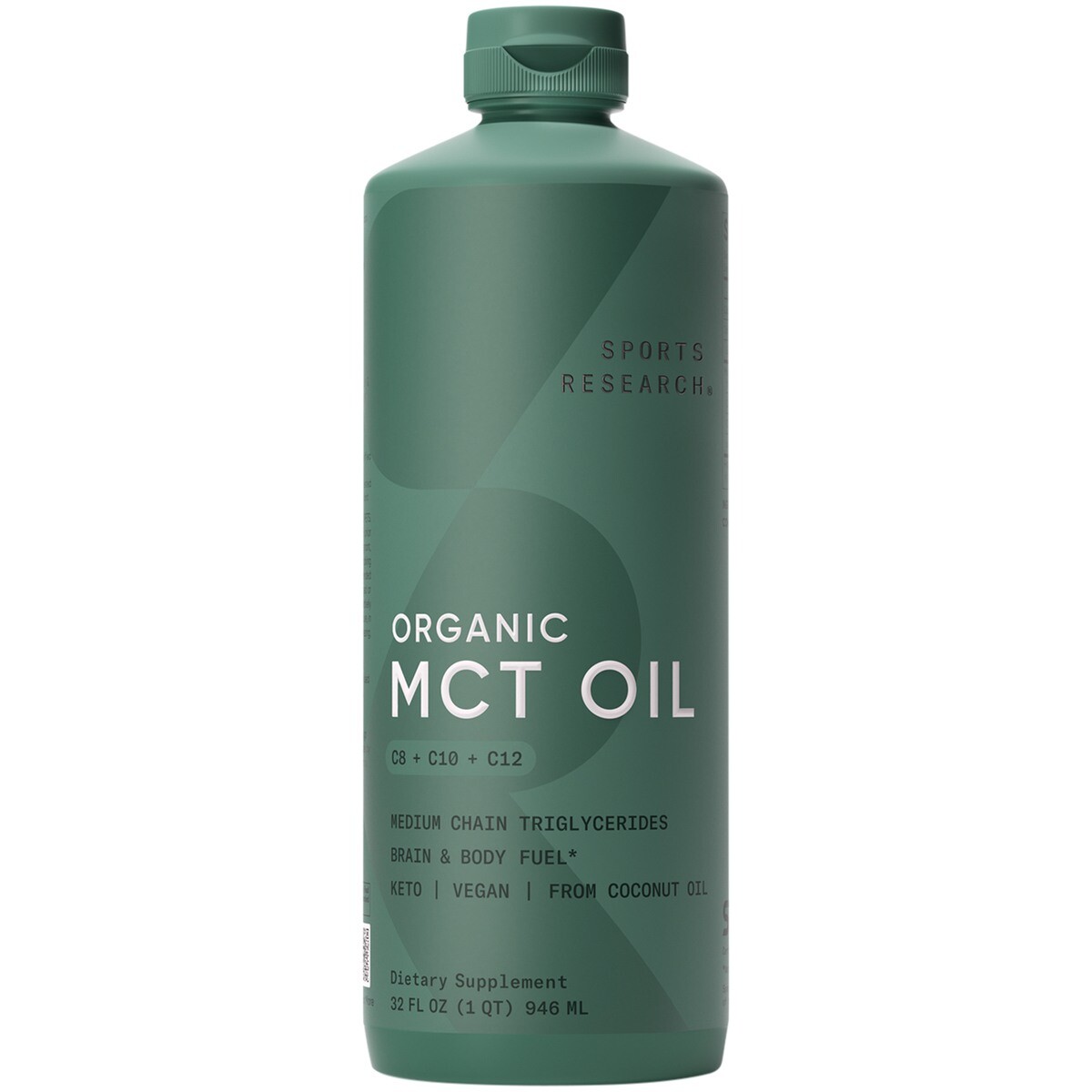 Keto MCT Oil from Organic Coconuts – Triple Ingredient C8, C10, C12 MCTs