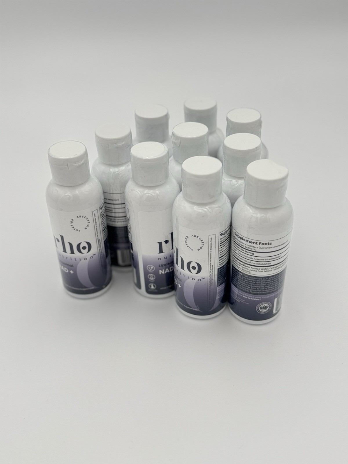rho nutrition Liposomal NAD+ Liquid Dietary Supplement for Adults Unisex 10 Unit