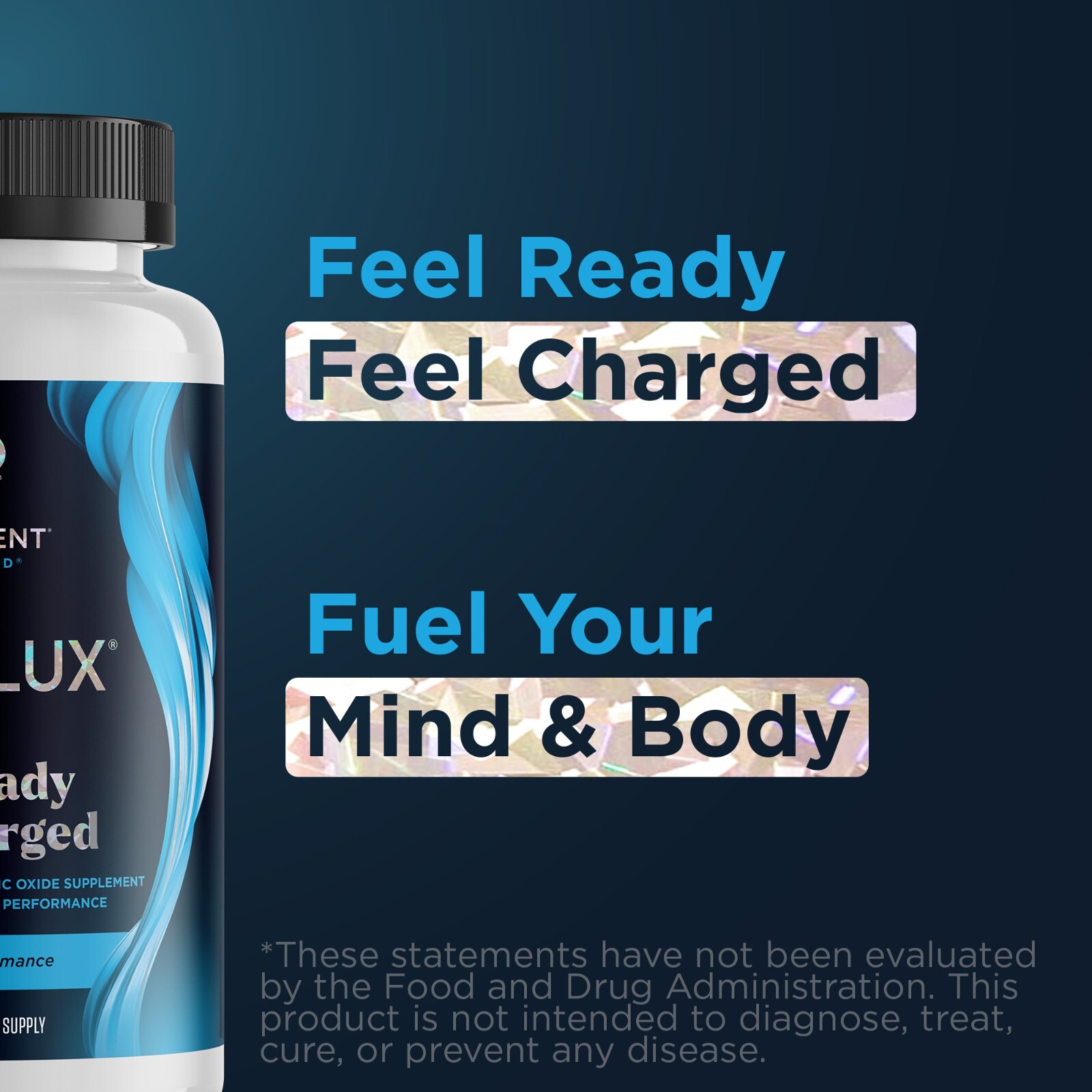 VitaFLUX Nitric Oxide Booster Supplement L-Arginine L-Citrulline 180 Capsules