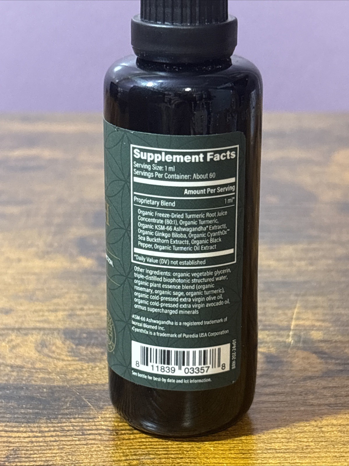 Global Healing Organic Microsomal Brain Health, 2 fl. oz. Inspired By Sayer Ji