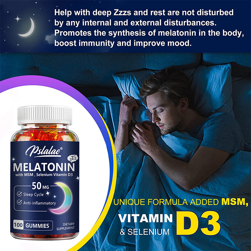 Melatonin 50mg – Sleep Aid Supplements, Regulate Sleep Cycle, Promote Relaxation