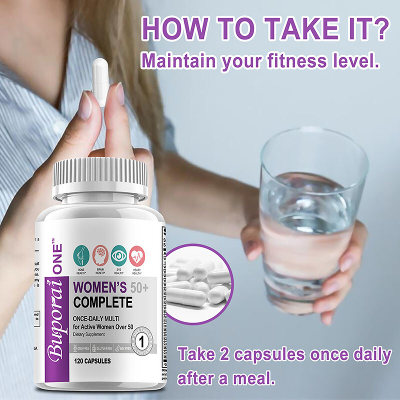 Women’s 50+ Complete – Multivitamins, Minerals – Supports Heart and Skin Health