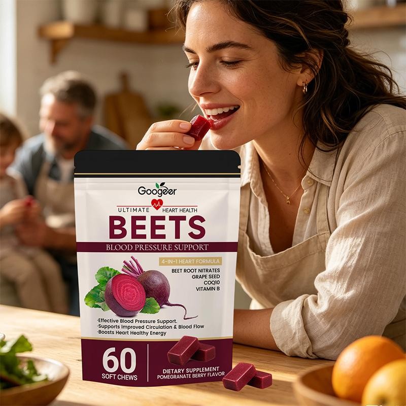 Googeer Total Beets Concentrated Beet Root Soft Chews 60-Count