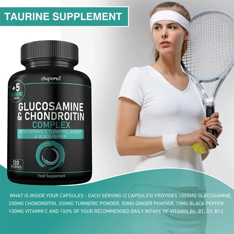Glucosamine and Chondroitin Complex 120pcs,Relieve Joint Discomfort, Bone Health
