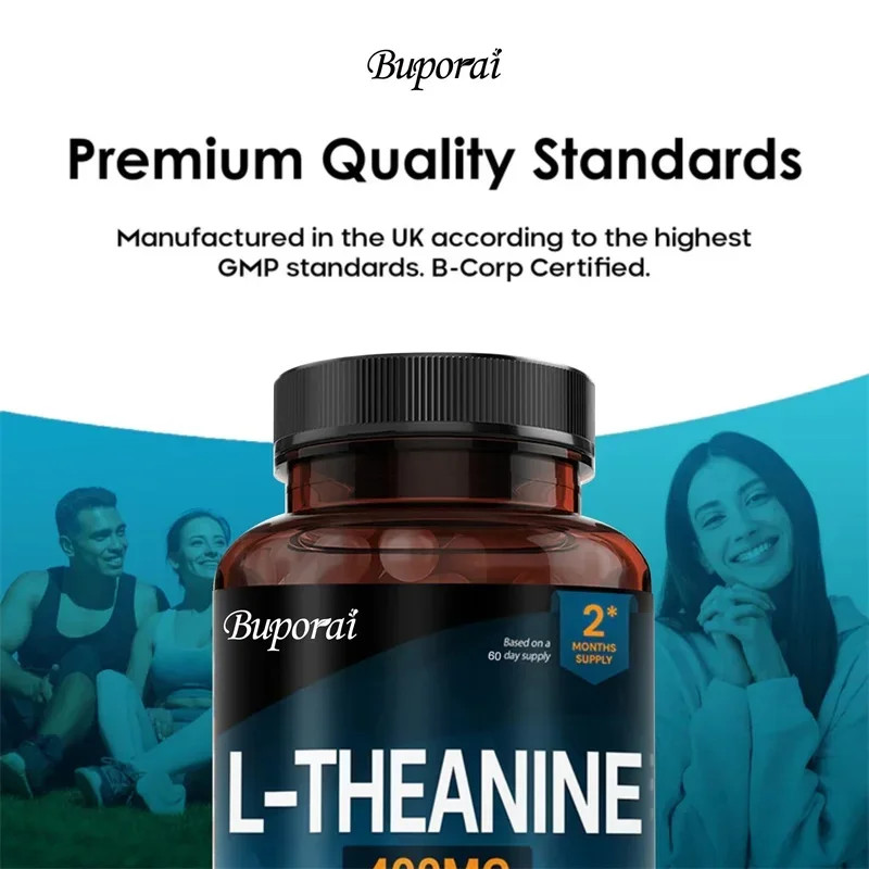 L-Theanine 400mg 240pcs,Relaxation,Maintain Nervous System Health,Keeps You Calm