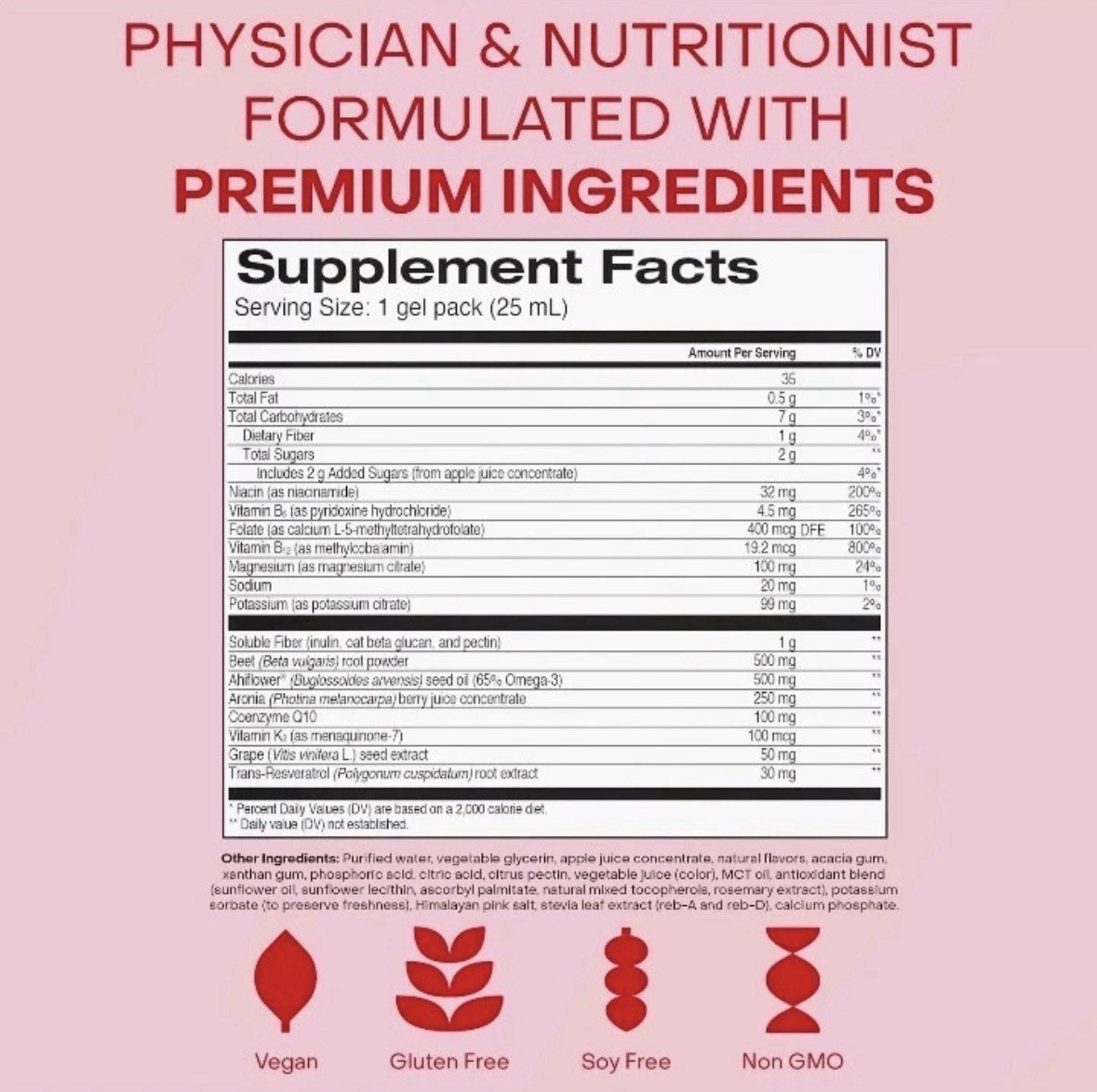 HealthyCell Heart & Vascular Health Strawberry Flavor 30 Gel Packs Exp 9/2027