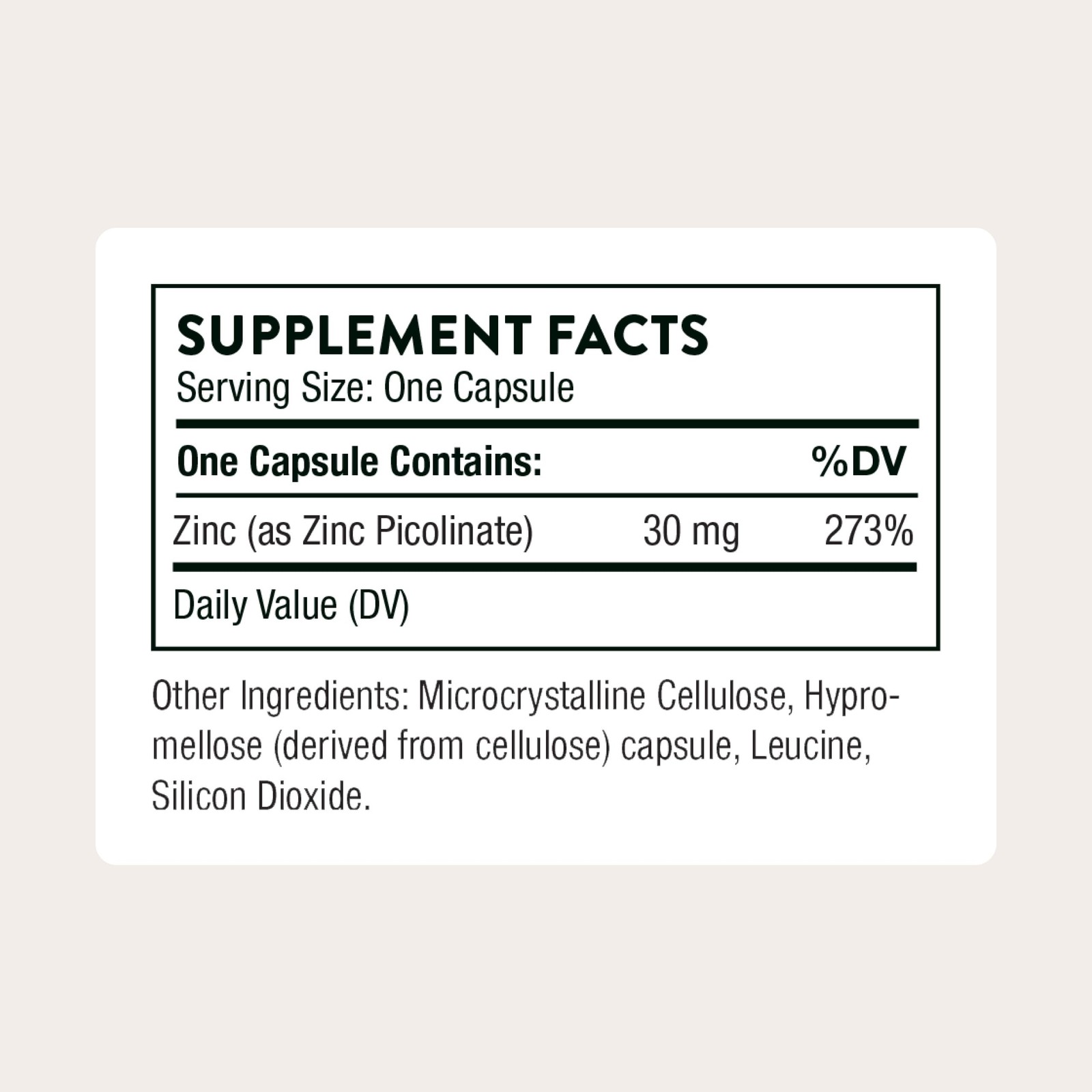 THORNE – Zinc Picolinate 30 mg – Well-Absorbed 60 Count (Pack of 1)