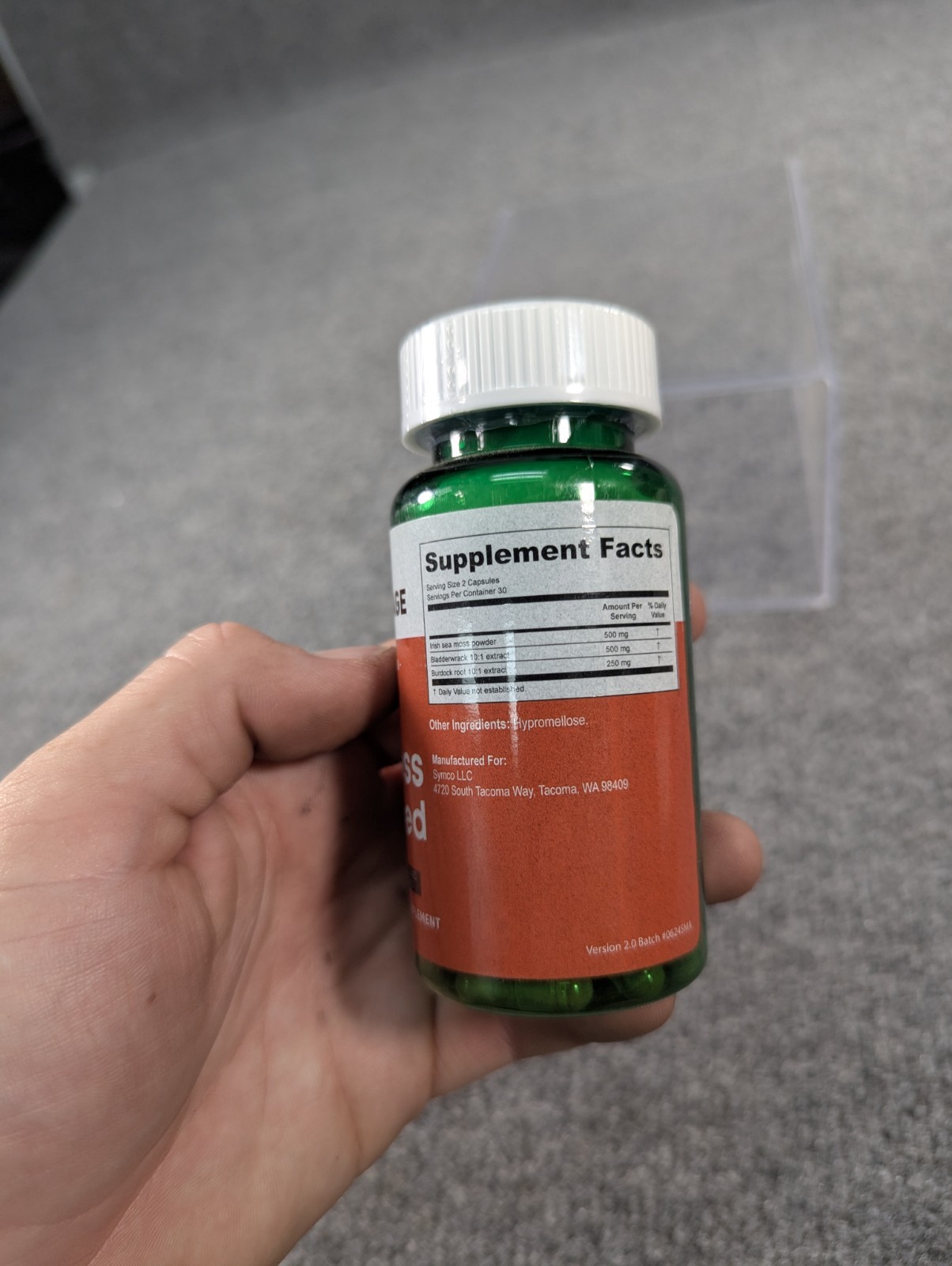 INFINITE AGE 1250mg Sea Moss Advanced Superfood, High-Potency, Vegan – 60 Count