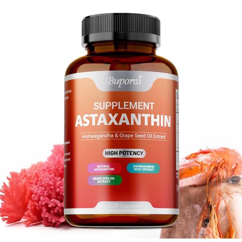 Astaxanthin 120pcs – Antioxidant, Heart, Joint & Skin Health, Improves Digestion