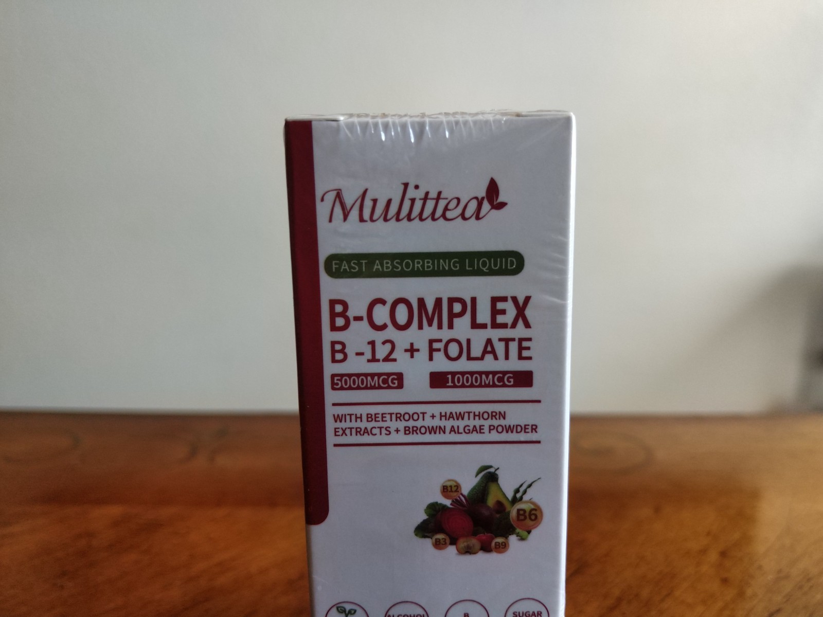 Mulittea Methylated B Complex Liquid Drops 5000 mcg B12 + 1000 mcg Folate 30days