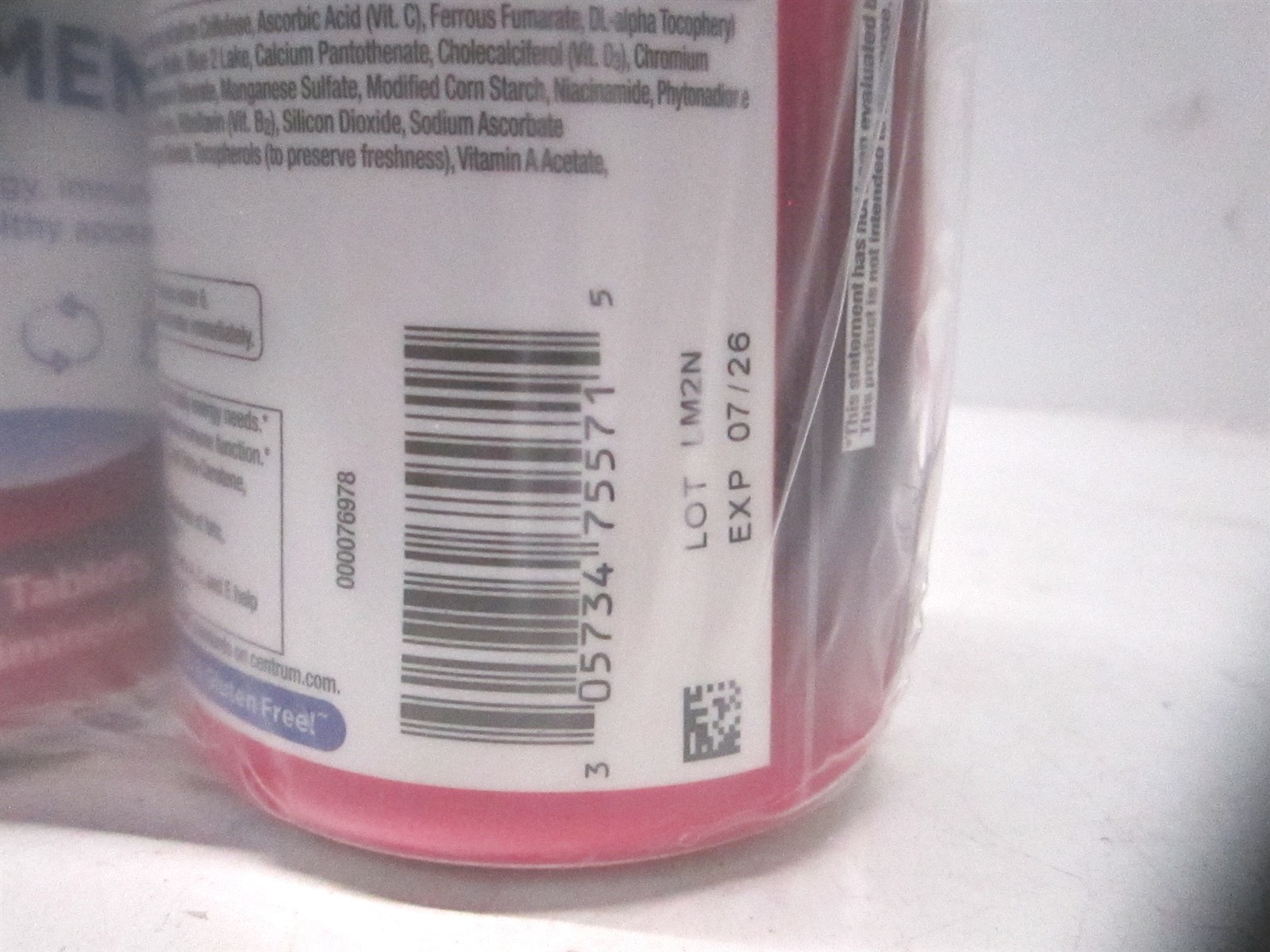 Centrum Multivitamin Tablet for Women w/ Vitamin D3 B Vitamins 07/2026 – Qty 3