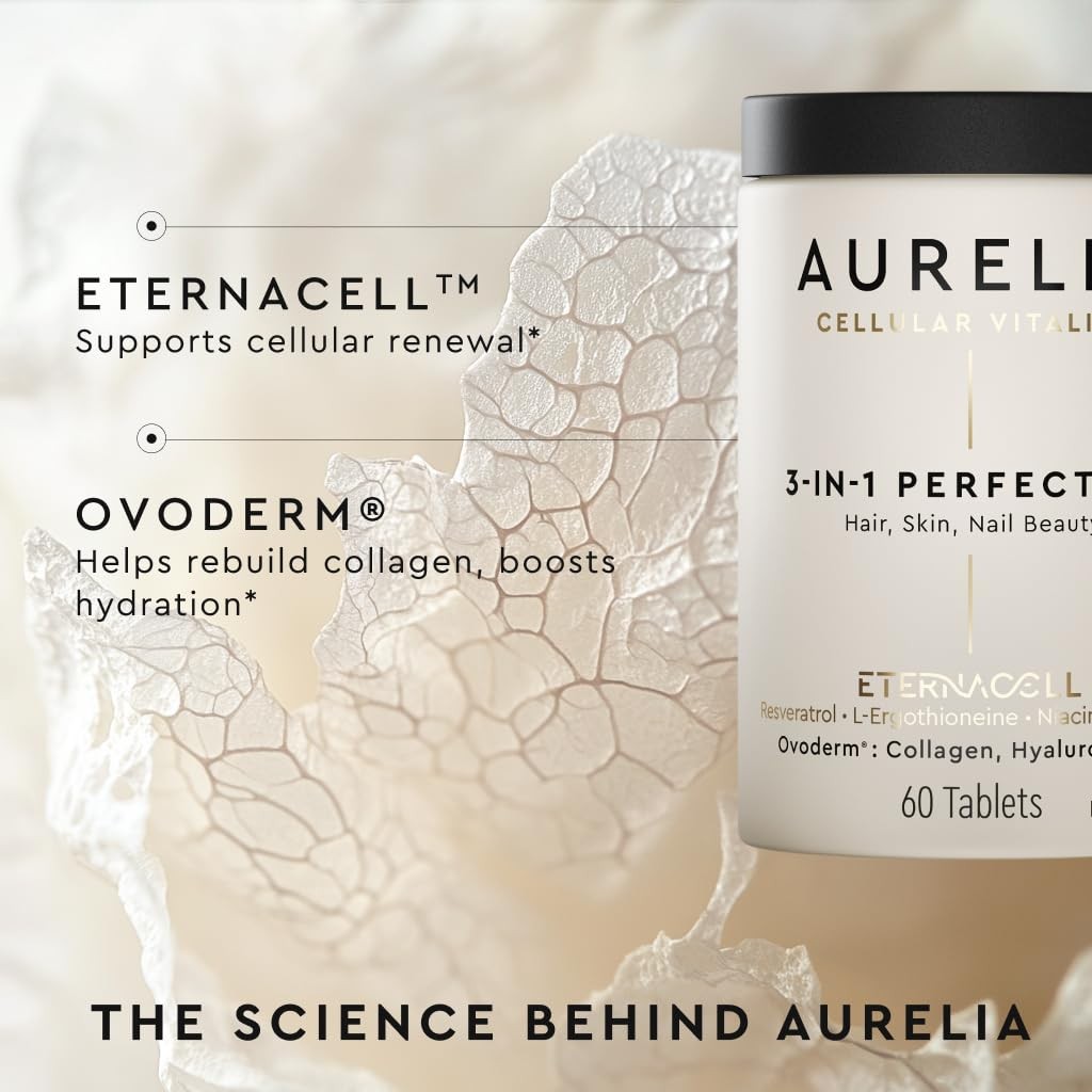 Aurelia 3-In-1 Cellular Anti-Aging Collagen Hair Skin Zinc Resveratrol