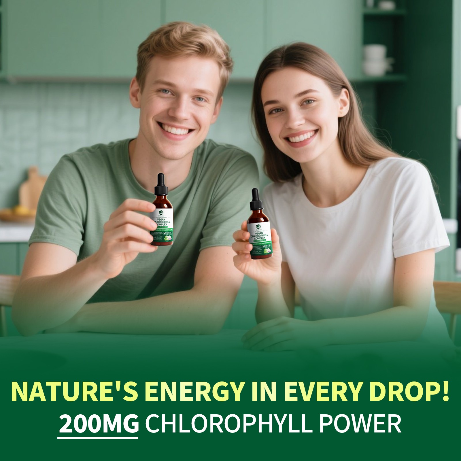 200mg Chlorophyll Liquid Drops Supply Liquid Chlorophyll Immune Support