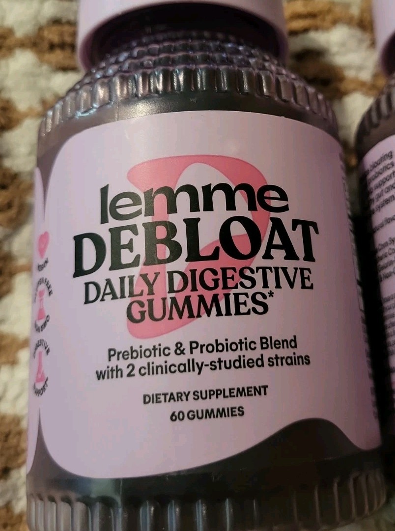 2 Lemme Debloat Daily Digestive (60 Gummies Each) ●READ DATE