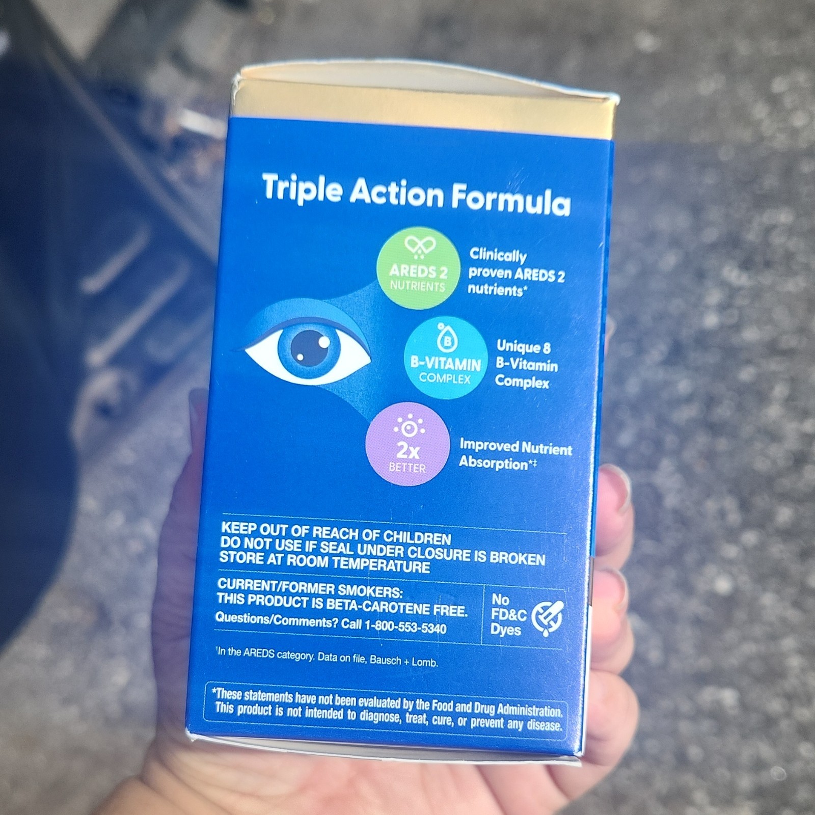 Bausch + Lomb PreserVision AREDS 3 Eye Health Vitamin & Mineral 120 Softgels