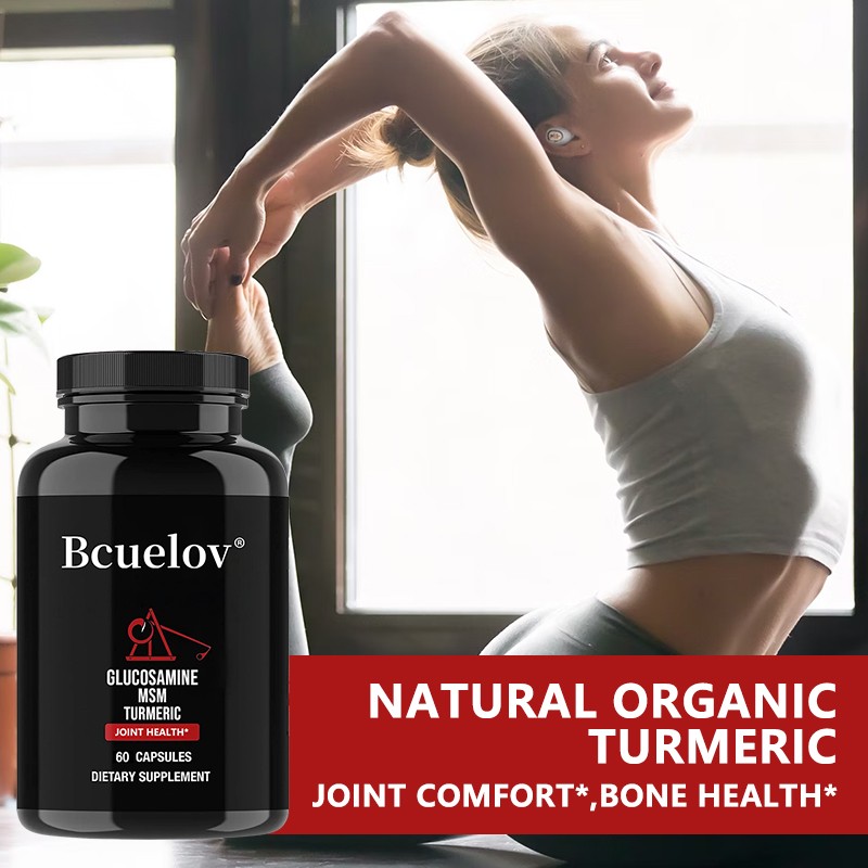 Glucosamine Msm Turmeric Healthy Bones & Comfortable Joints 30/60/120 Capsules