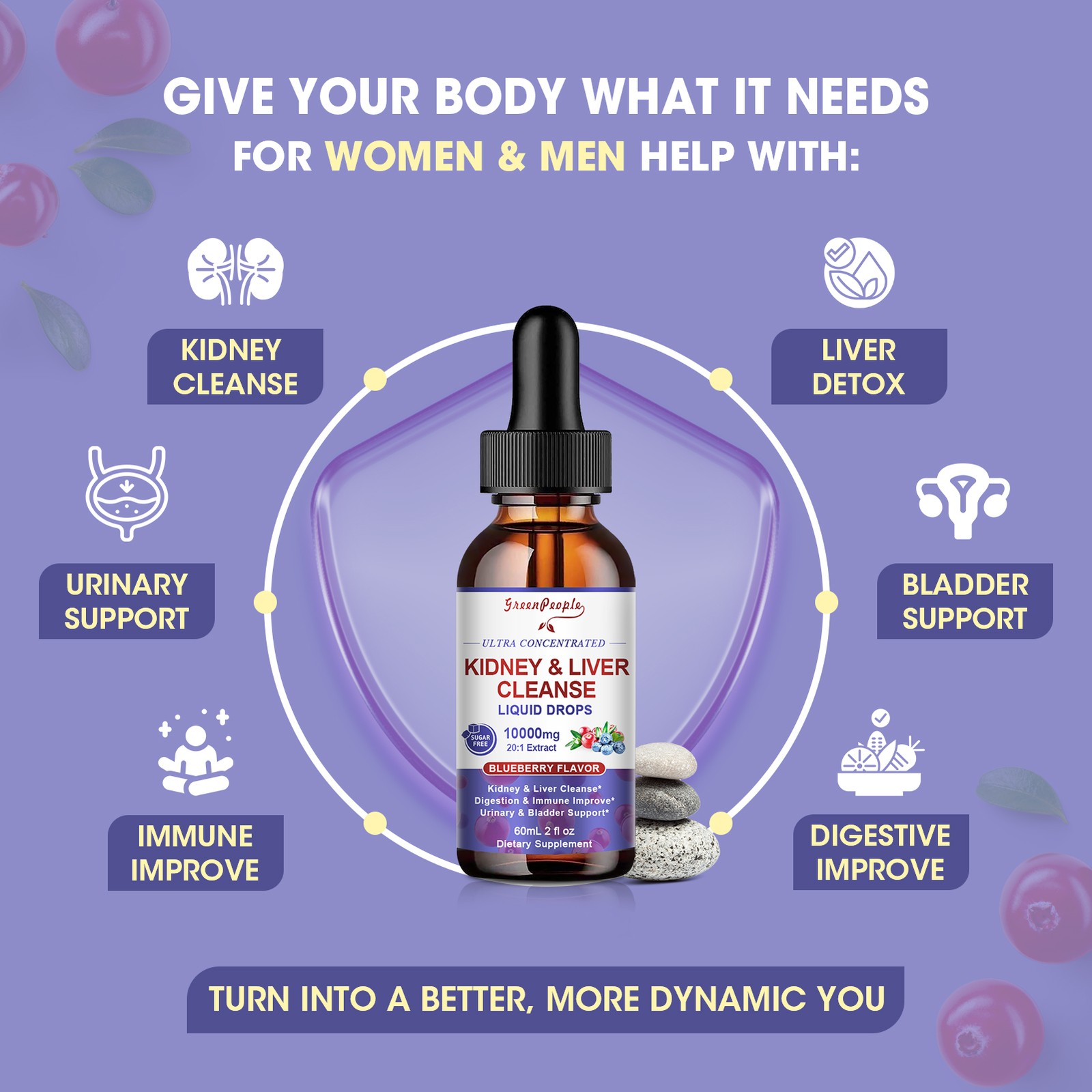 27-in-1 Kidney Cleanse Detox & Repair Drops Urinary Tract And Liver Cleanse