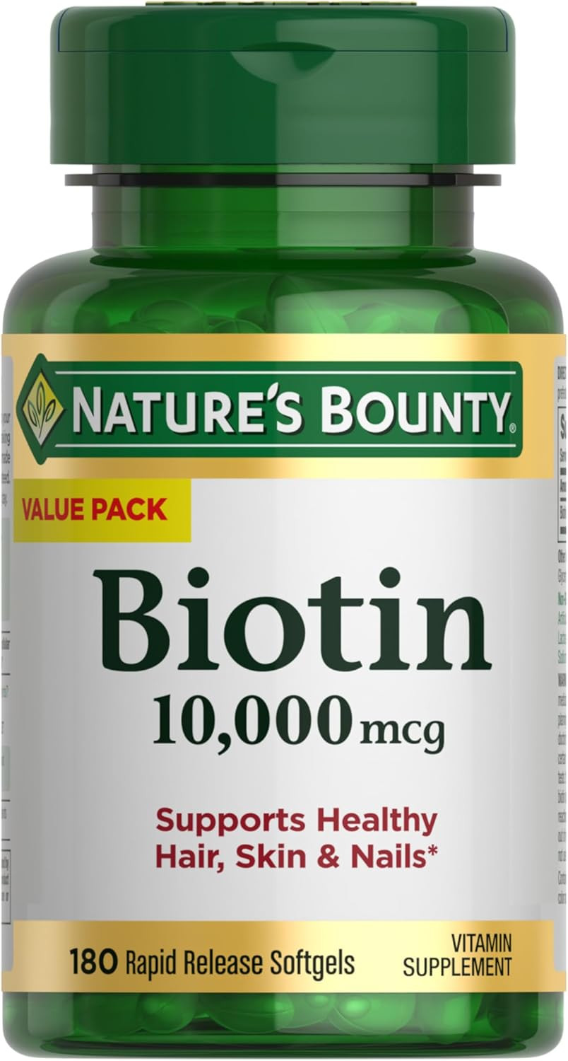 Biotin 10,000 Mcg, 250 Rapid Release Softgels