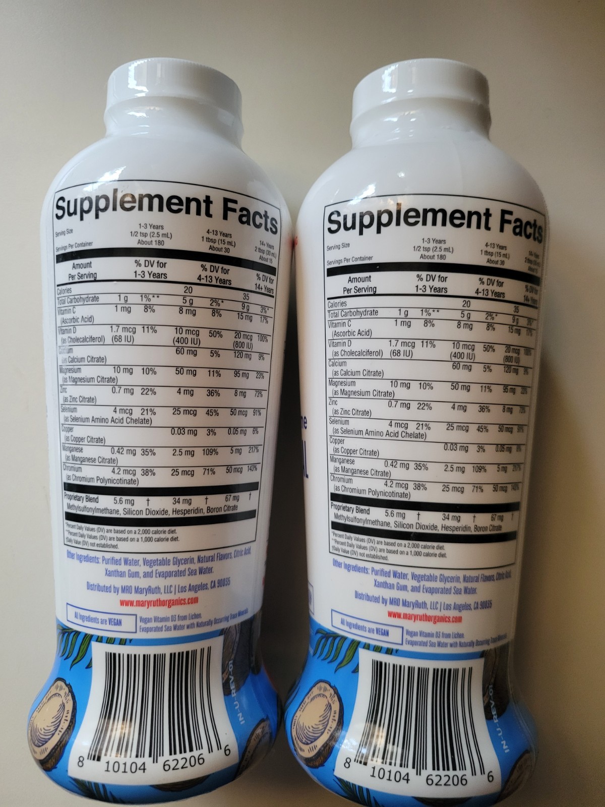 Mary Ruth’s Liquid Nighttime Multimineral Coconut Dream 15.22 fl oz 2 Pack 12/26