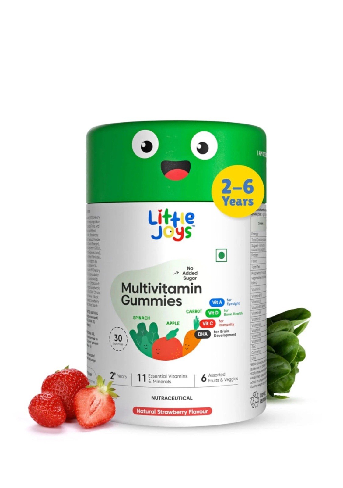 Little Joys Kids Multivitamin Gummies |2+ Years| No Added Sugar | DHA Vitamin…