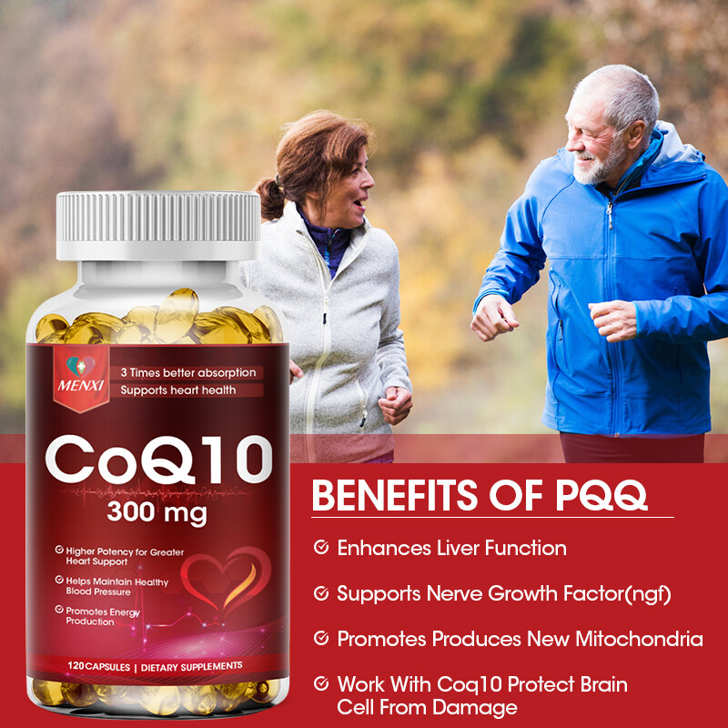 2 Packs CoQ-10 300mg-120 Softgels Coq10 Co Q10 Coenzyme Heart Support NON GMO