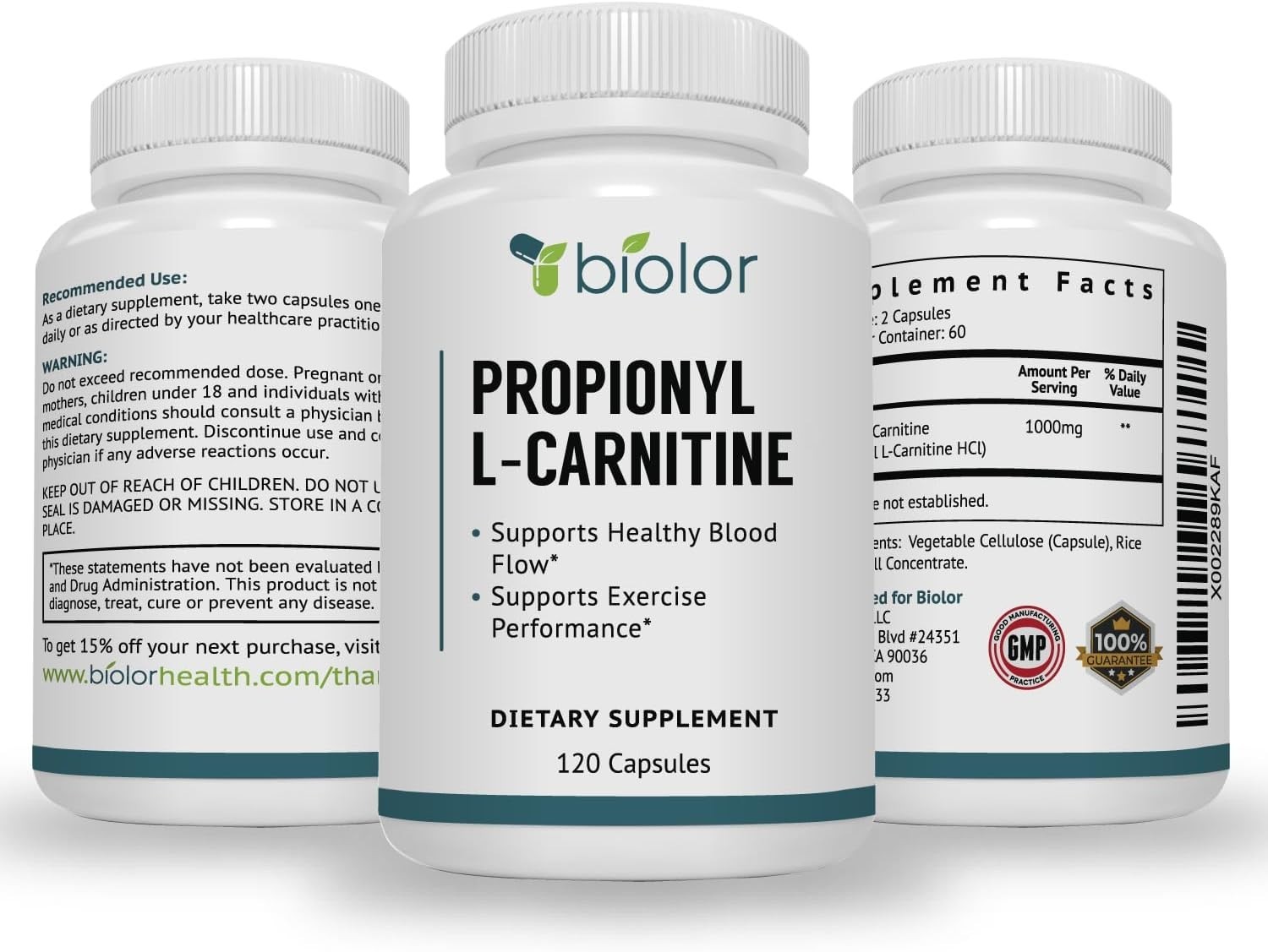 High Absorption Propionyl-L-Carnitine (PLCAR) No Artificial Fillers – Effective