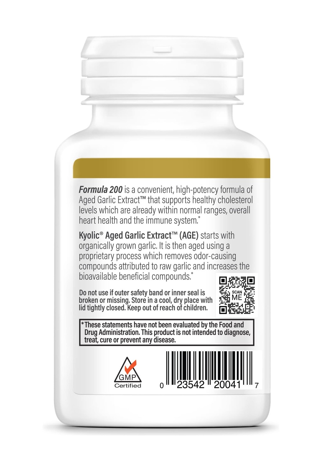 Kyolic Aged Garlic Extract Formula 200, Cardiovascular & 60 Count (Pack of 1)