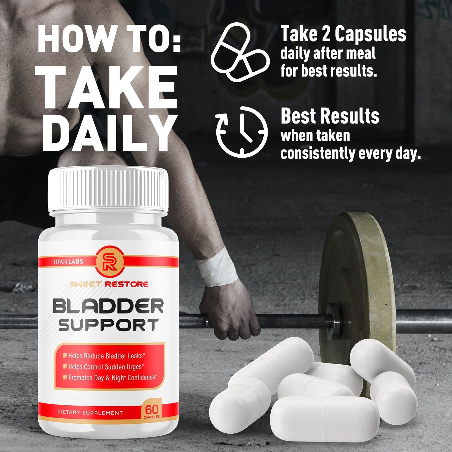 (2 Pack) Sweet Restore Bladder Control Prostate & Bladder Support Formula 120 Ct